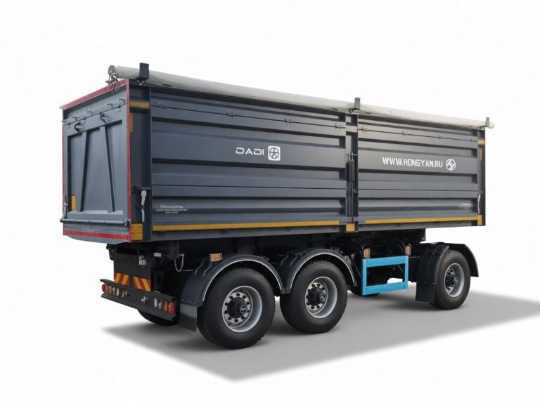 Dadi DDA9330Z — Самосвал 3 оси, 3-ст. разг., серый, 6600 мм