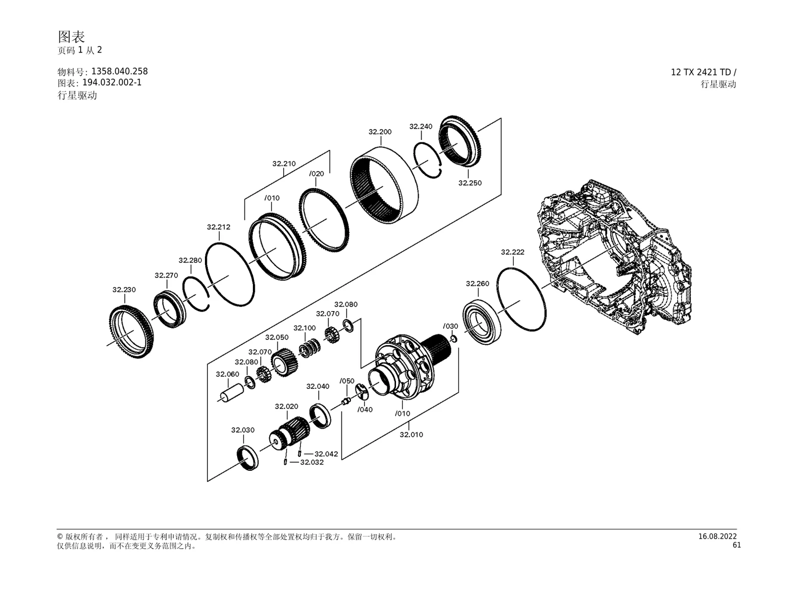 Планетарный привод — ZF TraXon 12TX2421TD