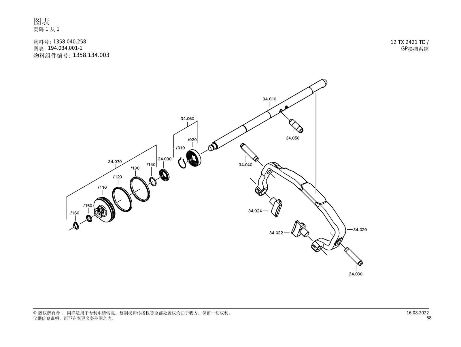 Система переключения GP — ZF TraXon 12TX2421TD